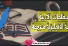 قاموس المصطلحات الأدبية باللغة الانجليزية مترجمة